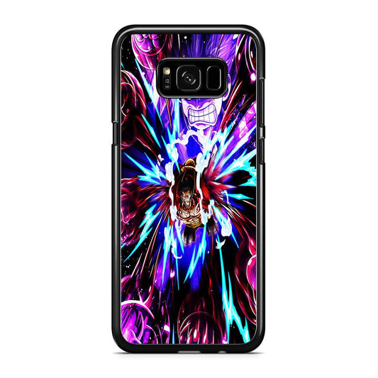 One Piece Luffy King Kong Gun Samsung Galaxy S8 Case-Rubber / Black (2D Case)-Xtracase