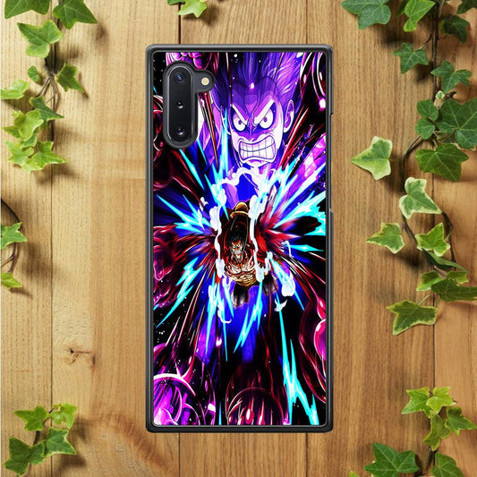 One Piece Luffy King Kong Gun Samsung Galaxy Note 10 Case-Rubber / Black (2D Case)-Xtracase