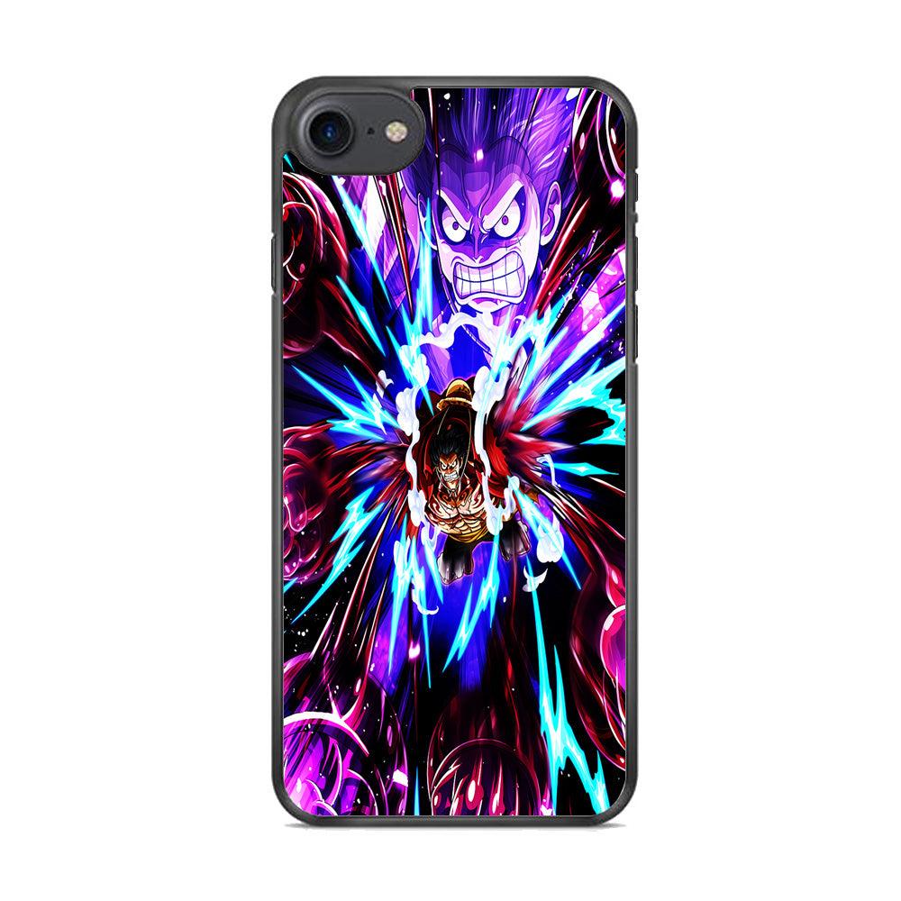 One Piece Luffy King Kong Gun iPhone 7 Case-Rubber / Black (2D Case)-Xtracase