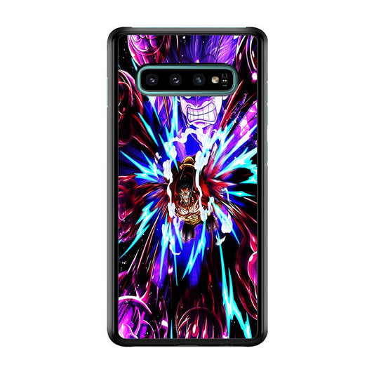 One Piece Luffy King Kong Gun Samsung Galaxy S10 Case-Rubber / Black (2D Case)-Xtracase