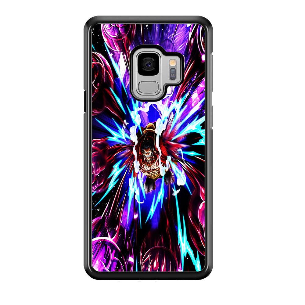 One Piece Luffy King Kong Gun Samsung Galaxy S9 Case-Rubber / Black (2D Case)-Xtracase