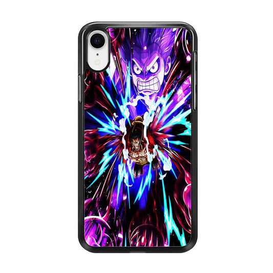 One Piece Luffy King Kong Gun iPhone XR Case-Rubber / Black (2D Case)-Xtracase