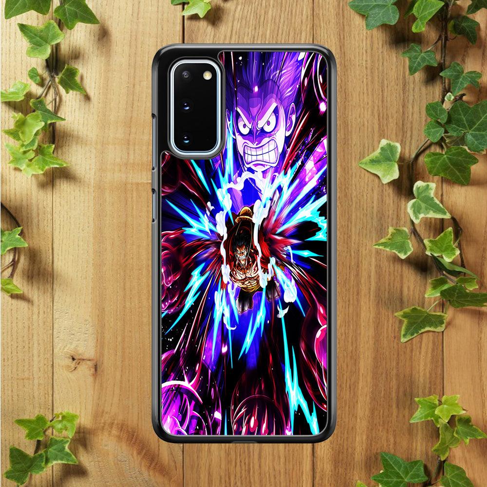 One Piece Luffy King Kong Gun Samsung Galaxy S20 Case-Rubber / Black (2D Case)-Xtracase