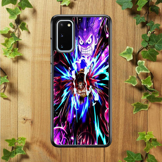 One Piece Luffy King Kong Gun Samsung Galaxy S20 Case-Rubber / Black (2D Case)-Xtracase