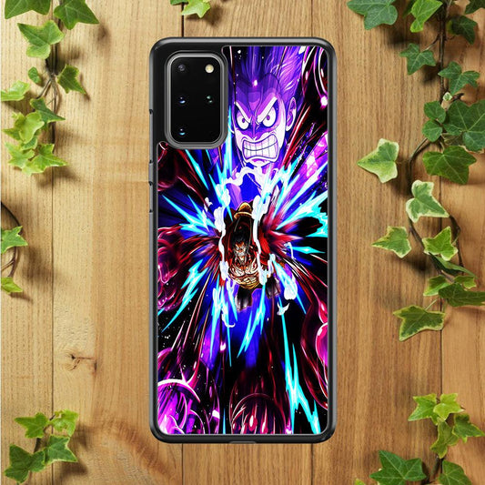 One Piece Luffy King Kong Gun Samsung Galaxy S20 Plus Case-Rubber / Black (2D Case)-Xtracase