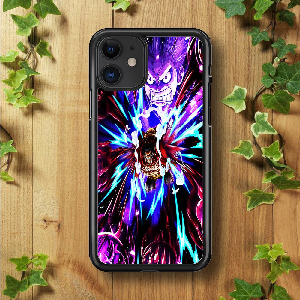One Piece Luffy King Kong Gun iPhone 11 Case-Rubber / Black (2D Case)-Xtracase