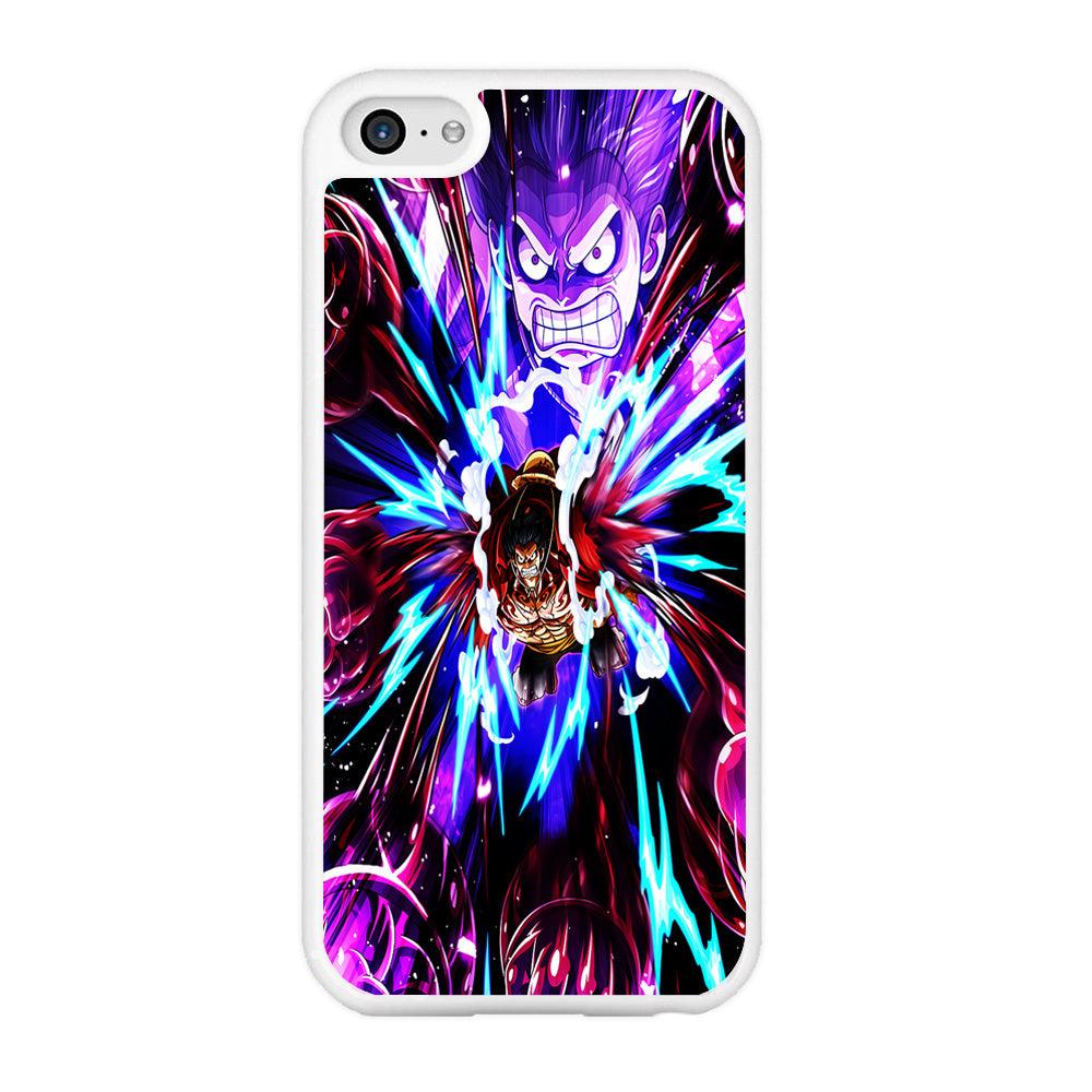 One Piece Luffy King Kong Gun iPhone 5 | 5s Case-Rubber / White (2D Case)-Xtracase