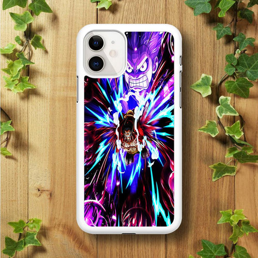 One Piece Luffy King Kong Gun iPhone 11 Case-Rubber / White (2D Case)-Xtracase