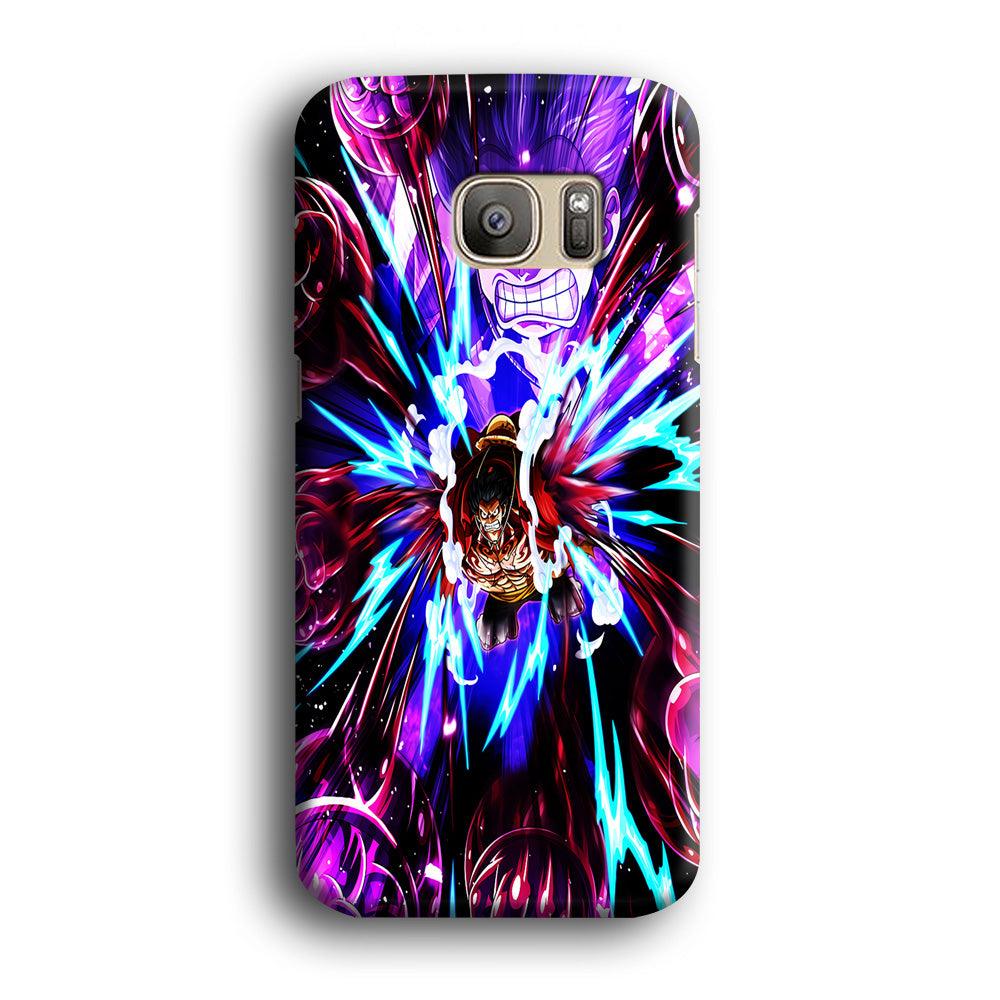 One Piece Luffy King Kong Gun Samsung Galaxy S7 Edge Case-Plastic / Full Wrap (3D Case)-Xtracase
