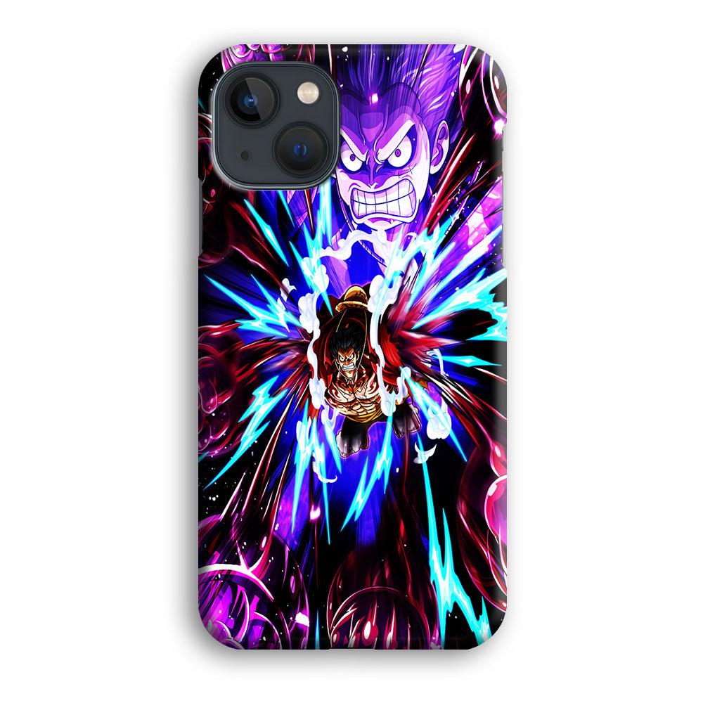 One Piece Luffy King Kong Gun iPhone 13 Case-Plastic / Full Wrap (3D Case)-Xtracase