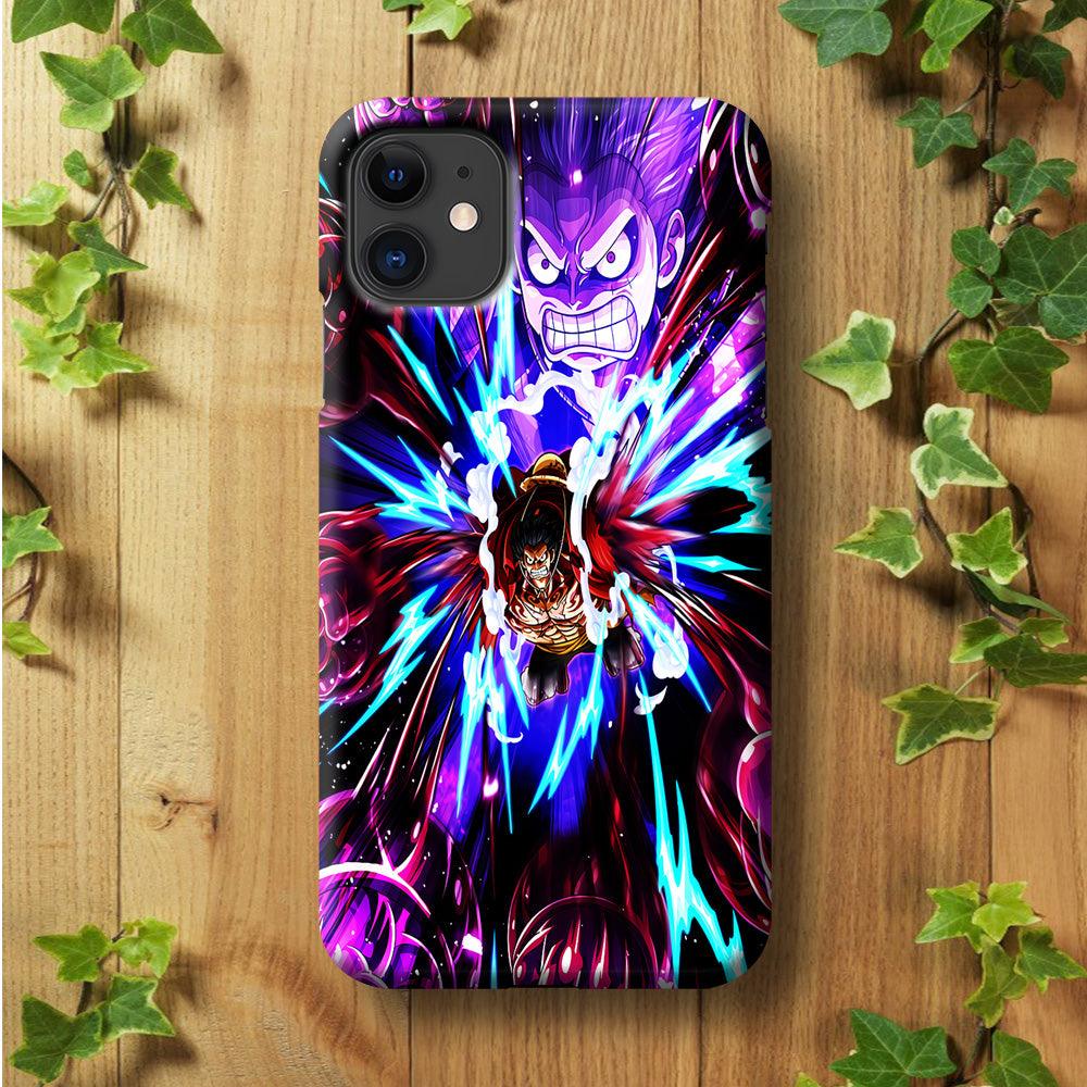 One Piece Luffy King Kong Gun iPhone 11 Case-Plastic / Full Wrap (3D Case)-Xtracase