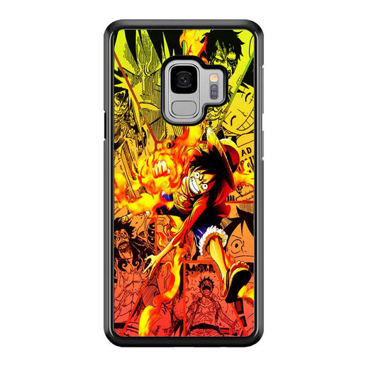 One Piece Luffy Red Hawk Samsung Galaxy S9 Case-Rubber / Black (2D Case)-Xtracase