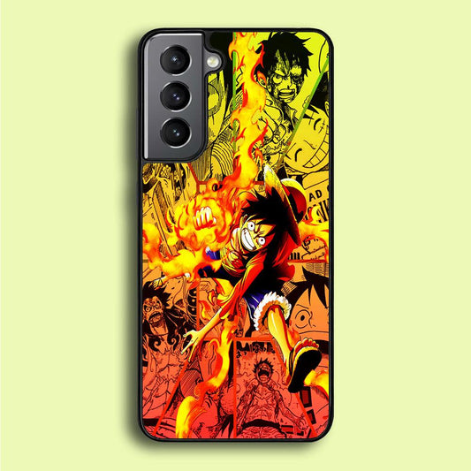 One Piece Luffy Red Hawk Samsung Galaxy A16 Case-Rubber / Black (2D Case)-Xtracase