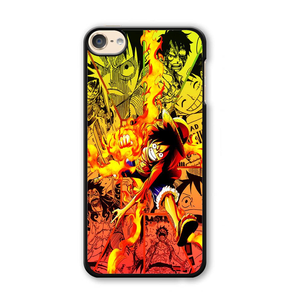 One Piece Luffy Red Hawk iPod Touch 6 Case-Plastic / White (2D Case)-Xtracase