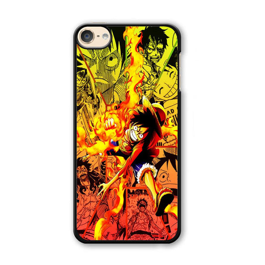 One Piece Luffy Red Hawk iPod Touch 6 Case-Plastic / White (2D Case)-Xtracase