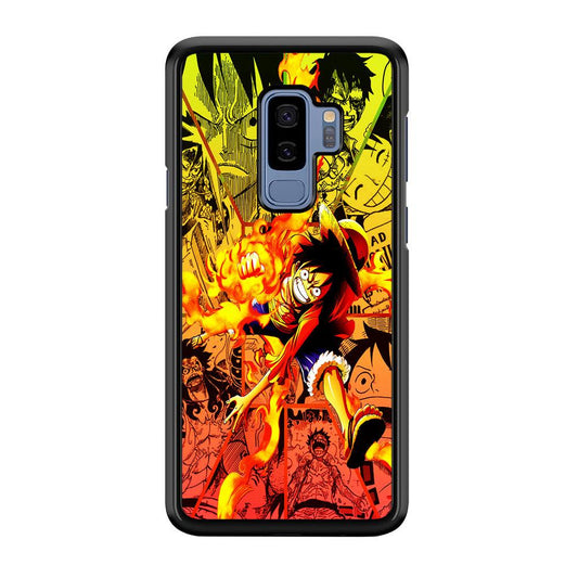 One Piece Luffy Red Hawk Samsung Galaxy S9 Plus Case-Rubber / Black (2D Case)-Xtracase