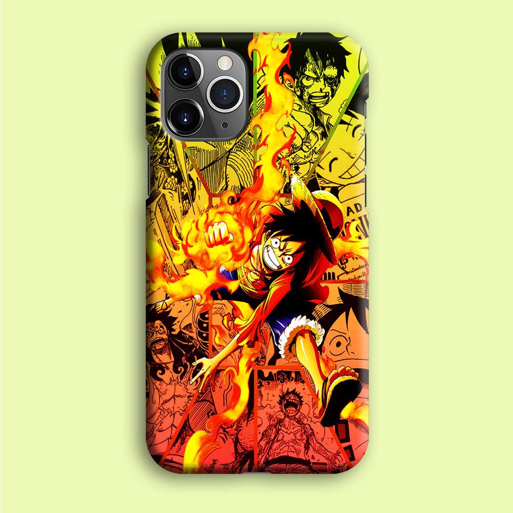 One Piece Luffy Red Hawk iPhone 12 Pro Case-Plastic / Full Wrap (3D Case)-Xtracase