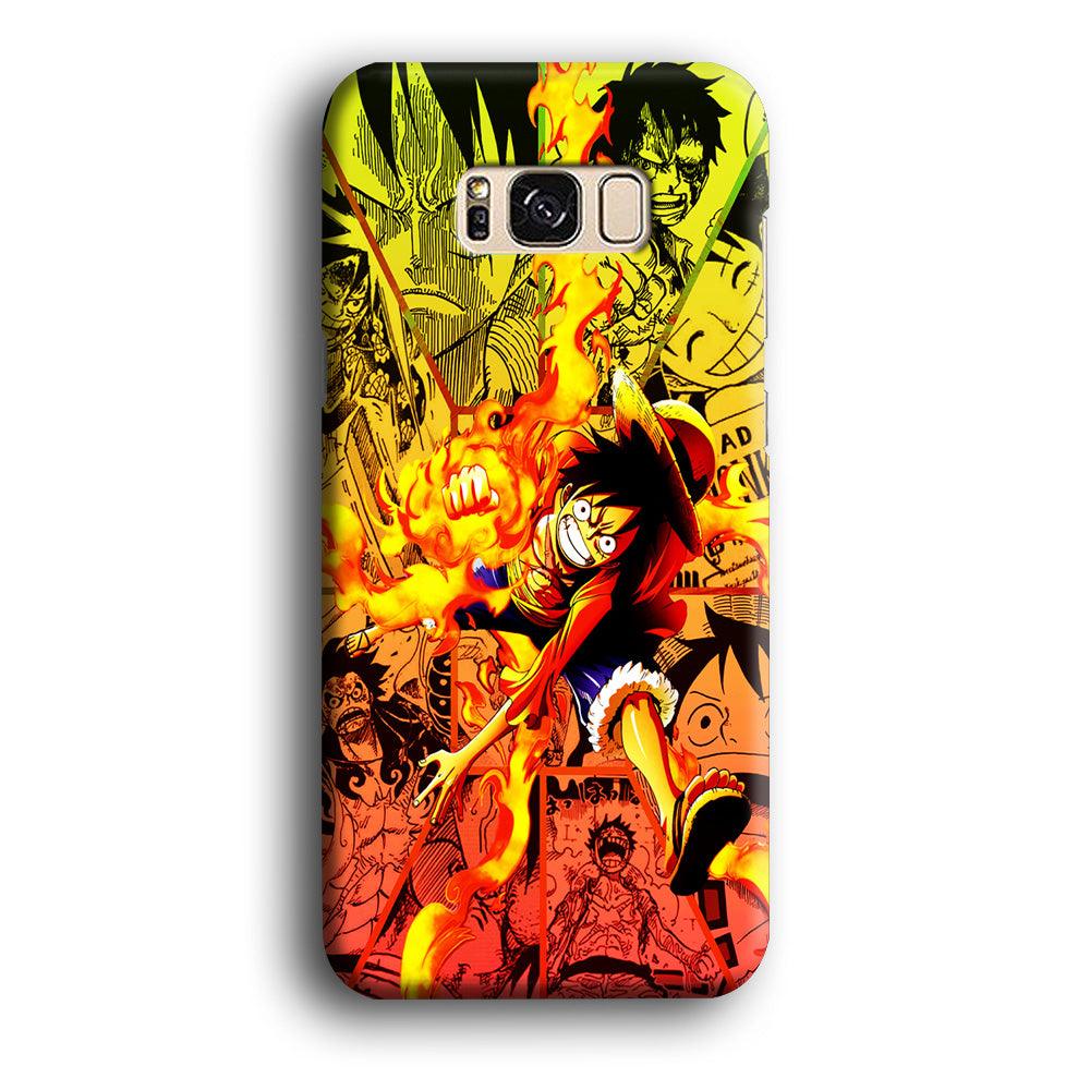 One Piece Luffy Red Hawk Samsung Galaxy S8 Case-Plastic / Full Wrap (3D Case)-Xtracase