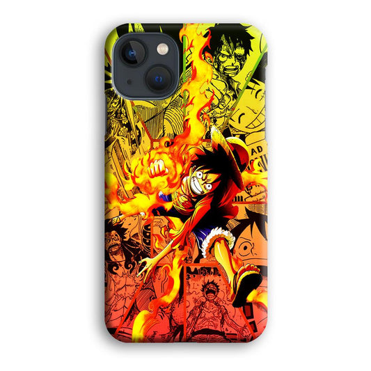 One Piece Luffy Red Hawk iPhone 13 Mini Case-Plastic / Full Wrap (3D Case)-Xtracase