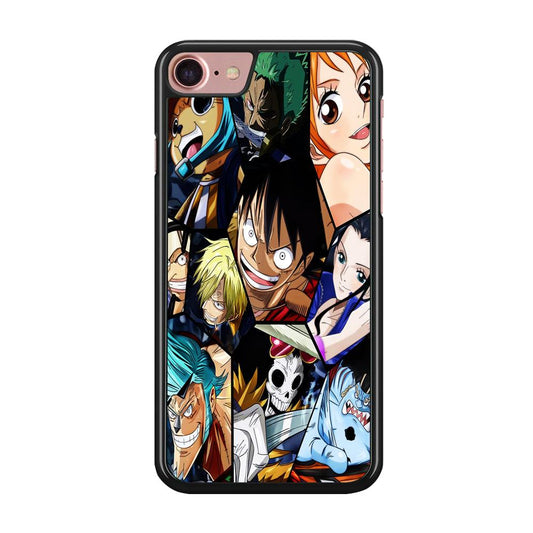 One Piece Mugiwara Crew Pirates iPhone SE 2020 Case-Rubber / Black (2D Case)-Xtracase