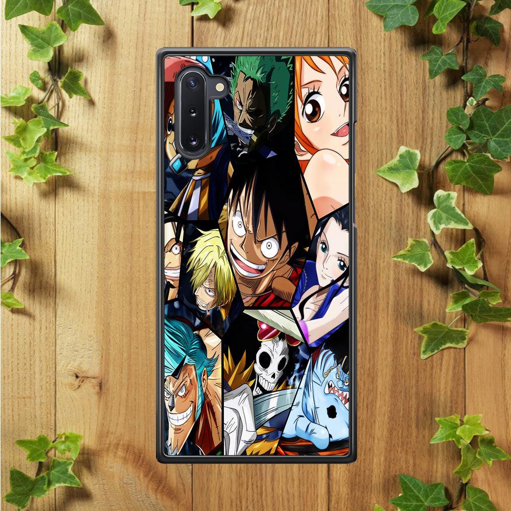 One Piece Mugiwara Crew Pirate Samsung Galaxy Note 10 Case-Rubber / White (2D Case)-Xtracase