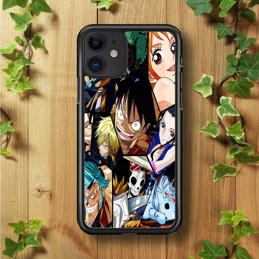 One Piece Mugiwara Crew Pirates iPhone 11 Case-Rubber / Black (2D Case)-Xtracase