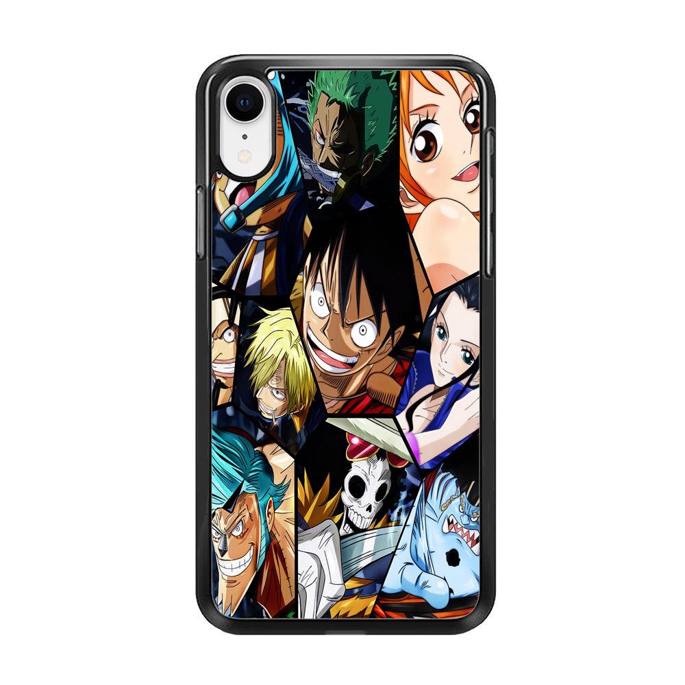 One Piece Mugiwara Crew Pirates iPhone XR Case-Rubber / Black (2D Case)-Xtracase