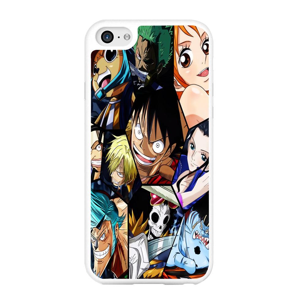 One Piece Mugiwara Crew Pirates iPhone 6 | 6s Case-Rubber / White (2D Case)-Xtracase