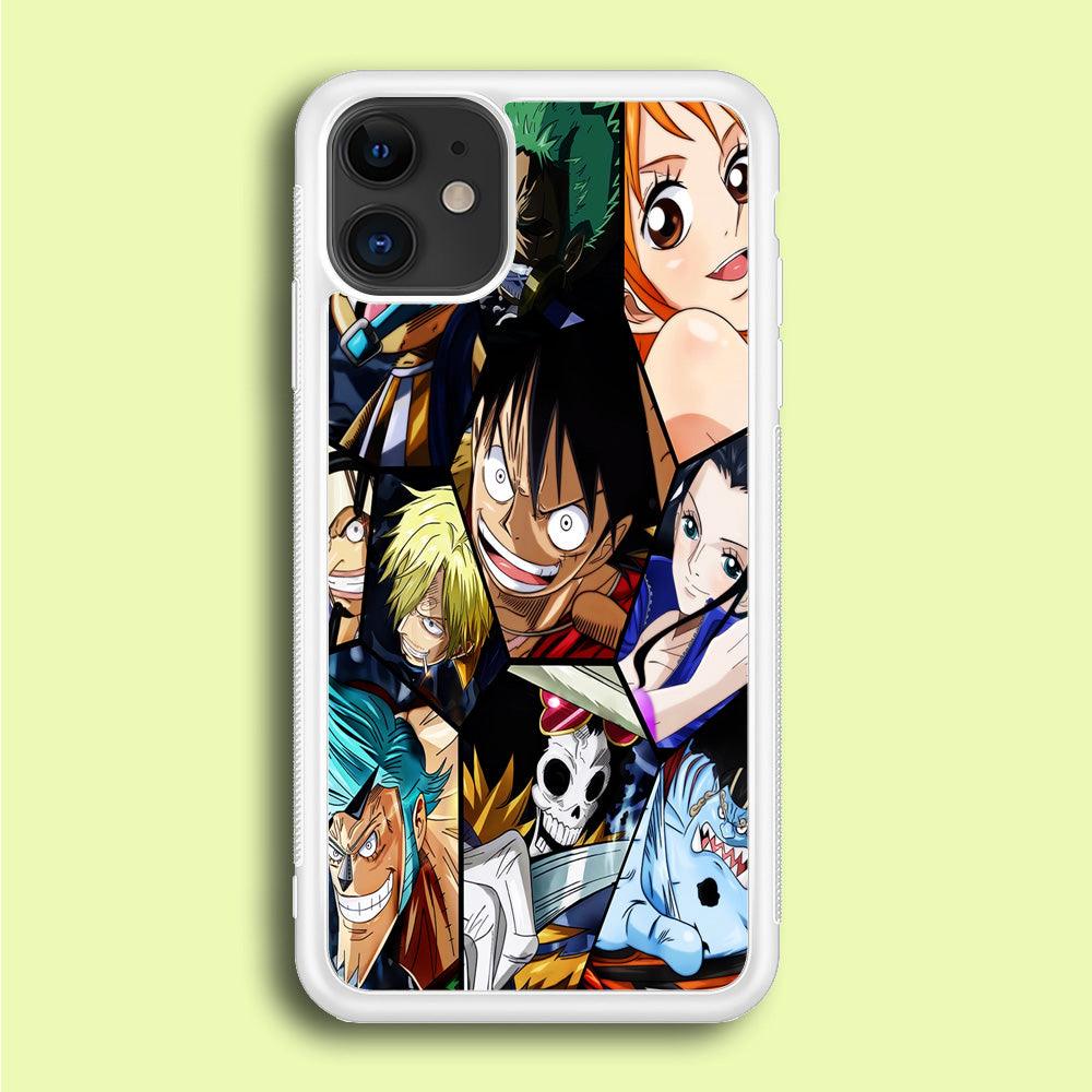 One Piece Mugiwara Crew Pirates iPhone 12 Case-Rubber / White (2D Case)-Xtracase