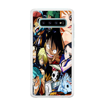 One Piece Luffy Kid Law Comic Samsung Galaxy S10 Case