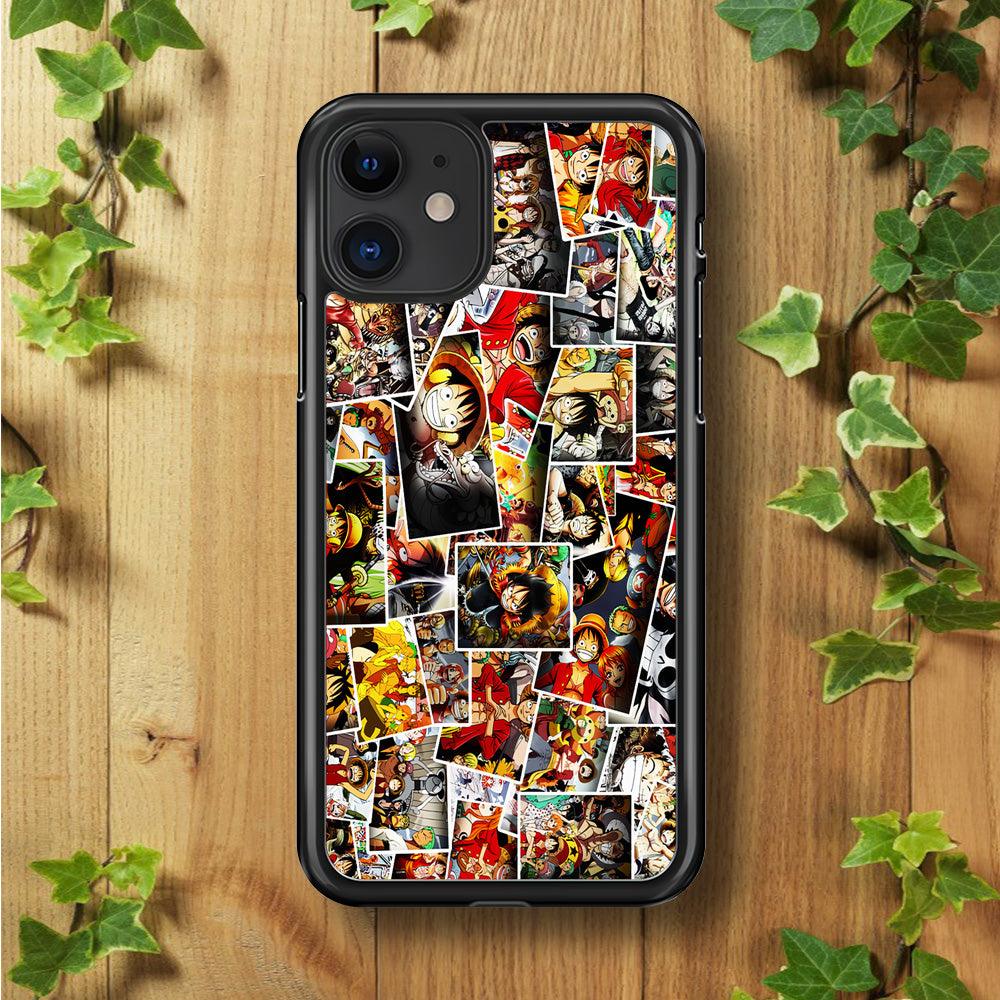 One Piece Photo Collection iPhone 11 Case-Rubber / Black (2D Case)-Xtracase
