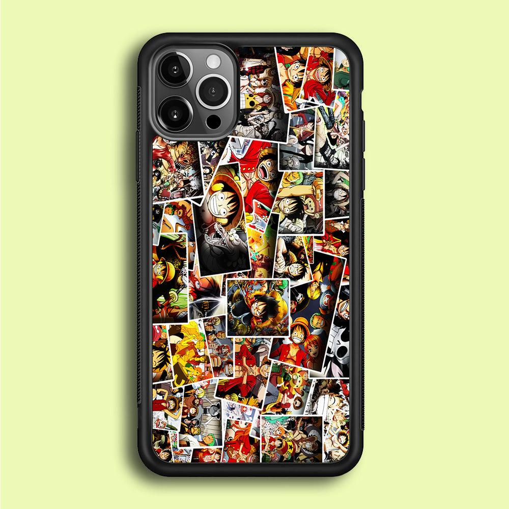 One Piece Photo Collection iPhone 12 Pro Case-Rubber / Black (2D Case)-Xtracase