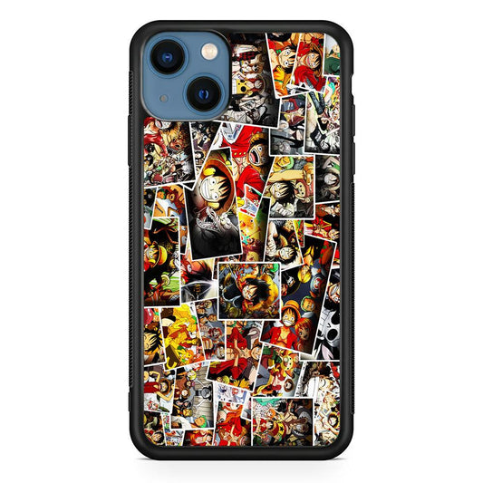 One Piece Photo Collection iPhone 13 Mini Case-Rubber / Black (2D Case)-Xtracase