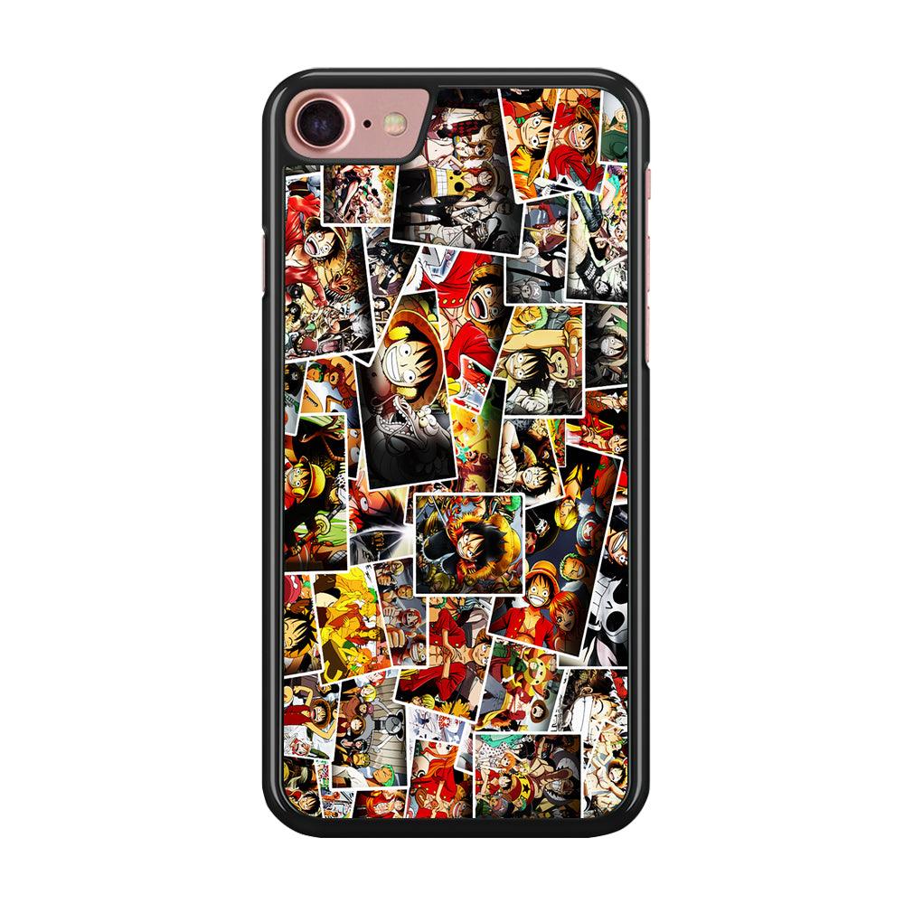 One Piece Photo Collection iPhone SE 2020 Case-Rubber / Black (2D Case)-Xtracase