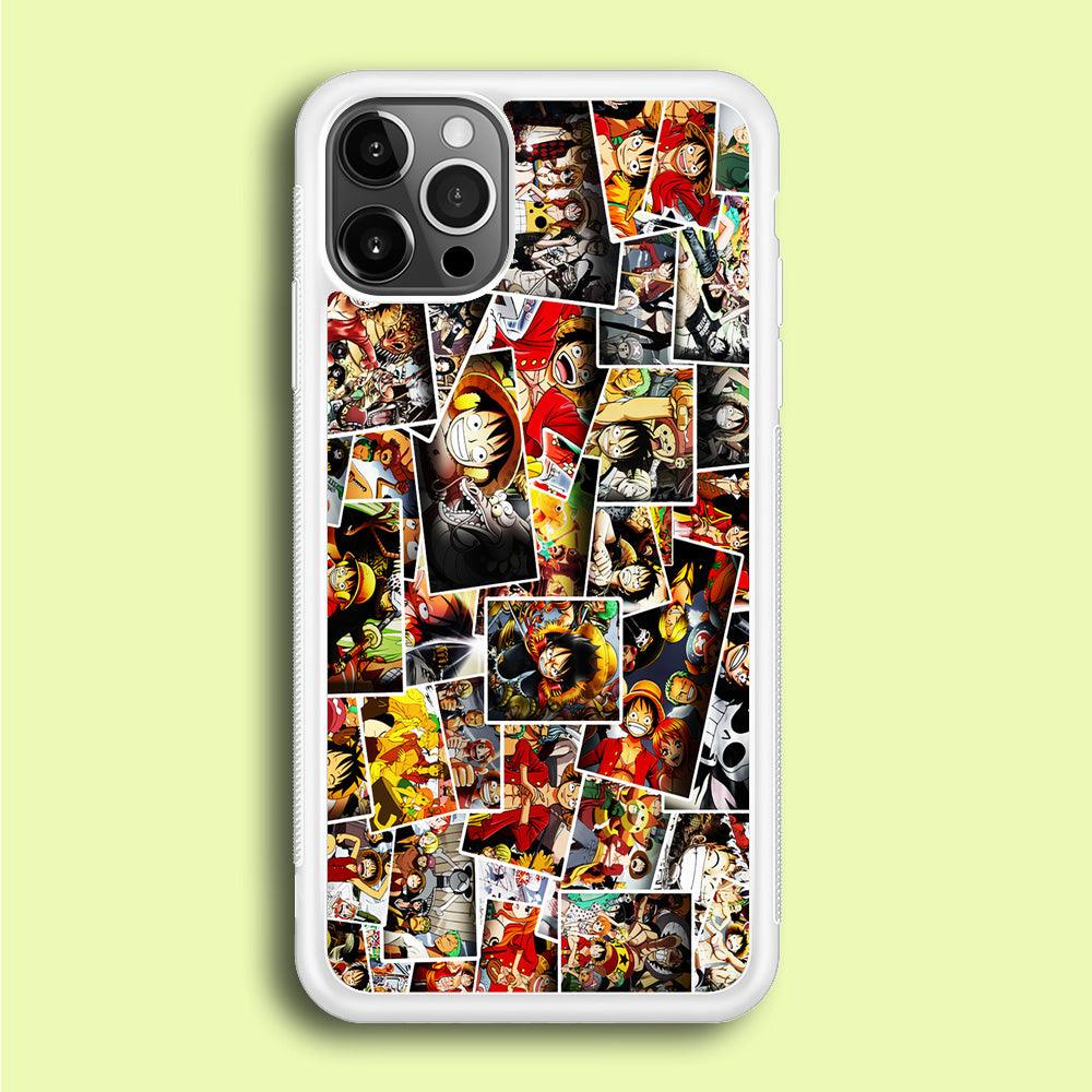 One Piece Photo Collection iPhone 12 Pro Case-Rubber / White (2D Case)-Xtracase