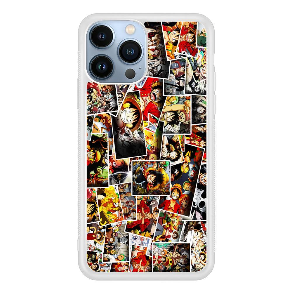 One Piece Photo Collection iPhone 13 Pro Case-Rubber / White (2D Case)-Xtracase