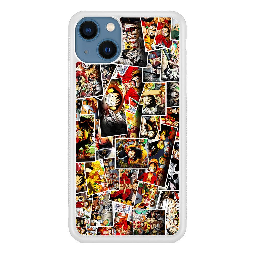 One Piece Photo Collection iPhone 13 Case-Rubber / White (2D Case)-Xtracase