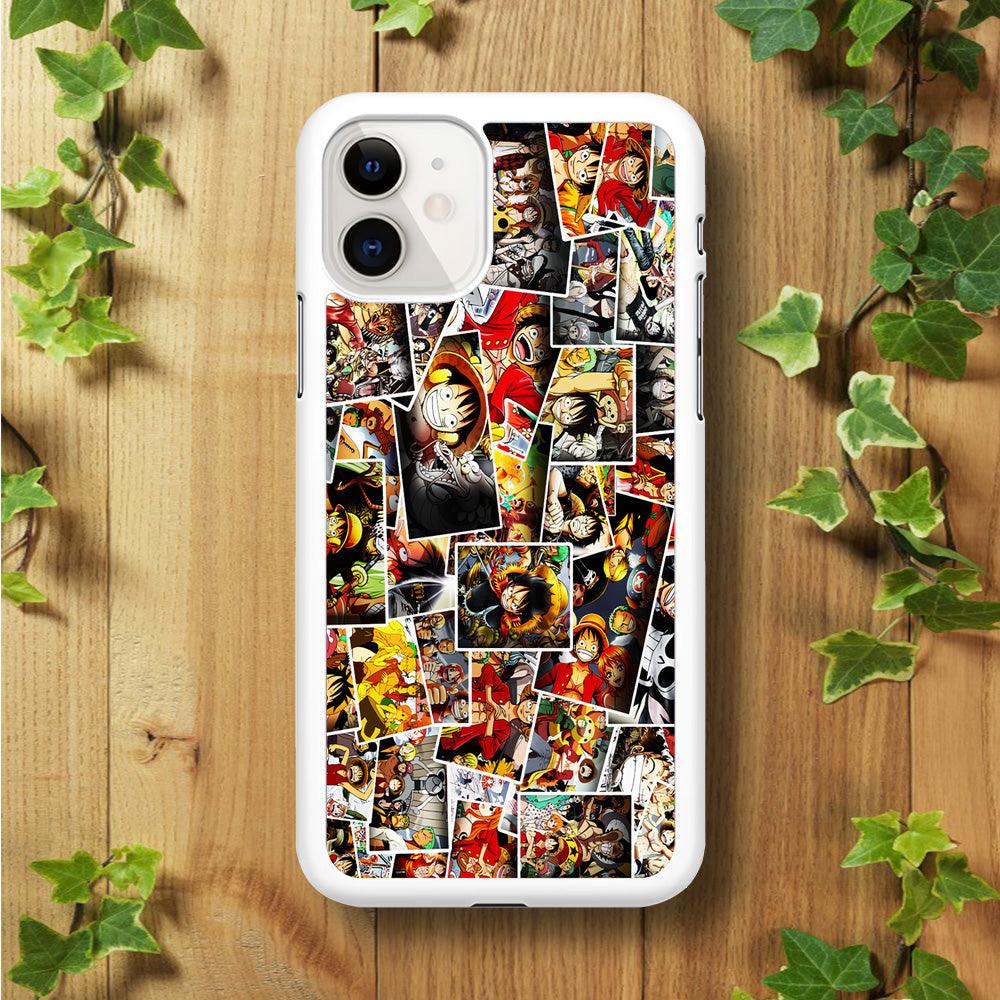 One Piece Photo Collection iPhone 11 Case-Rubber / White (2D Case)-Xtracase
