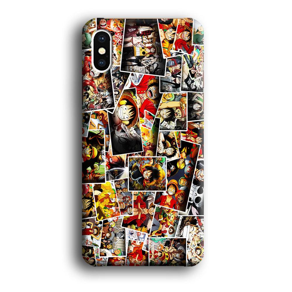 One Piece Photo Collection iPhone Xs Case-Plastic / Full Wrap (3D Case)-Xtracase