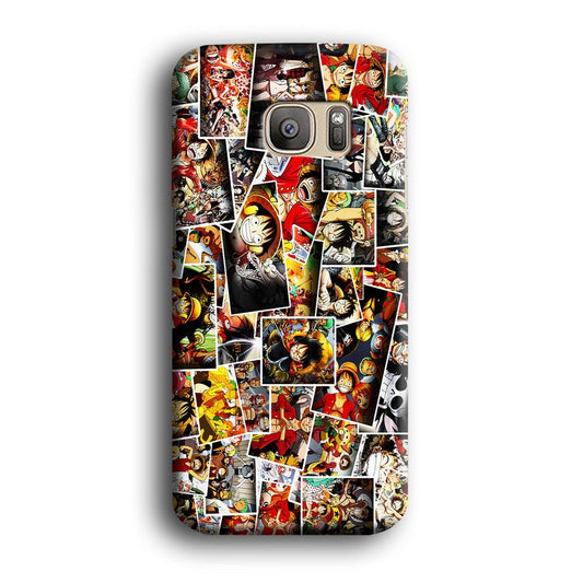 One Piece Photo Collection Samsung Galaxy S7 Edge Case-Plastic / Full Wrap (3D Case)-Xtracase