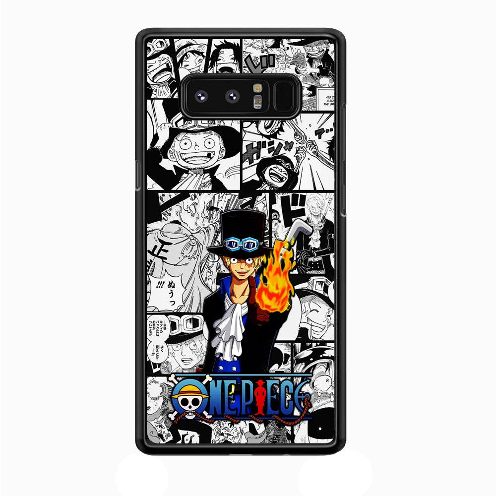 One Piece Sabo Comic Samsung Galaxy Note 8 Case-Plastic / Full Wrap (3D Case)-Xtracase