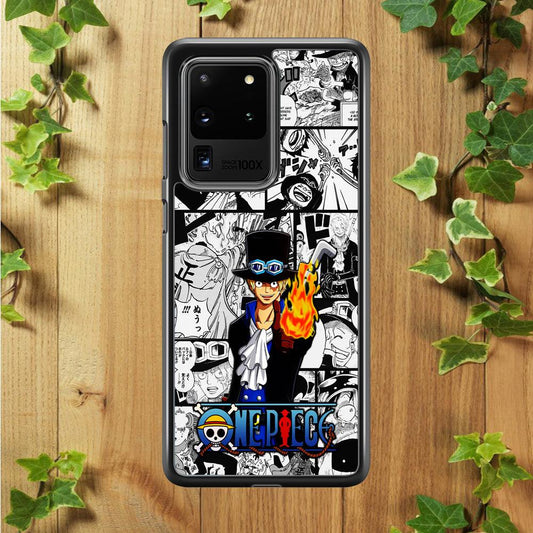 One Piece Sabo Comic Samsung Galaxy S20 Ultra Case-Plastic / Full Wrap (3D Case)-Xtracase