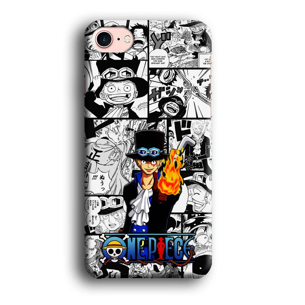 One Piece Sabo Comic iPhone SE 2020 Case-Plastic / Full Wrap (3D Case)-Xtracase