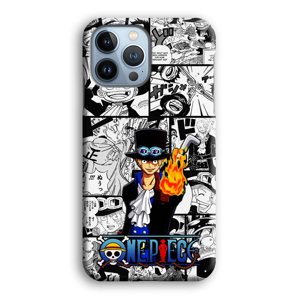 One Piece Sabo Comic iPhone 13 Pro Case-Plastic / Full Wrap (3D Case)-Xtracase