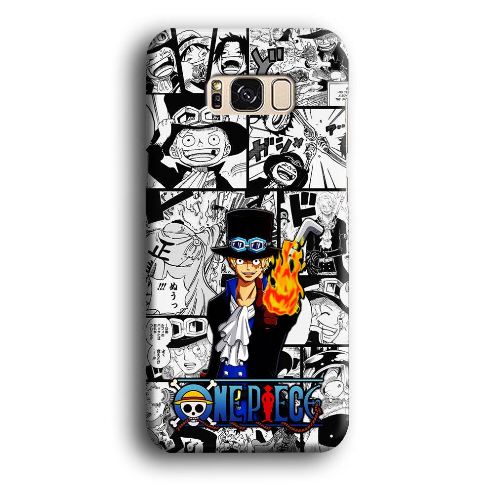 One Piece Sabo Comic Samsung Galaxy S8 Case-Plastic / Full Wrap (3D Case)-Xtracase
