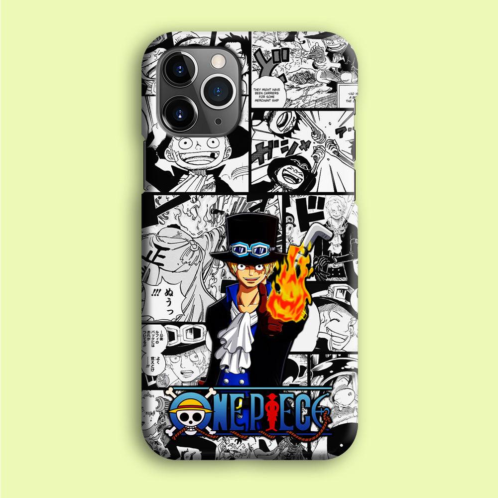 One Piece Sabo Comic iPhone 12 Pro Case-Plastic / Full Wrap (3D Case)-Xtracase