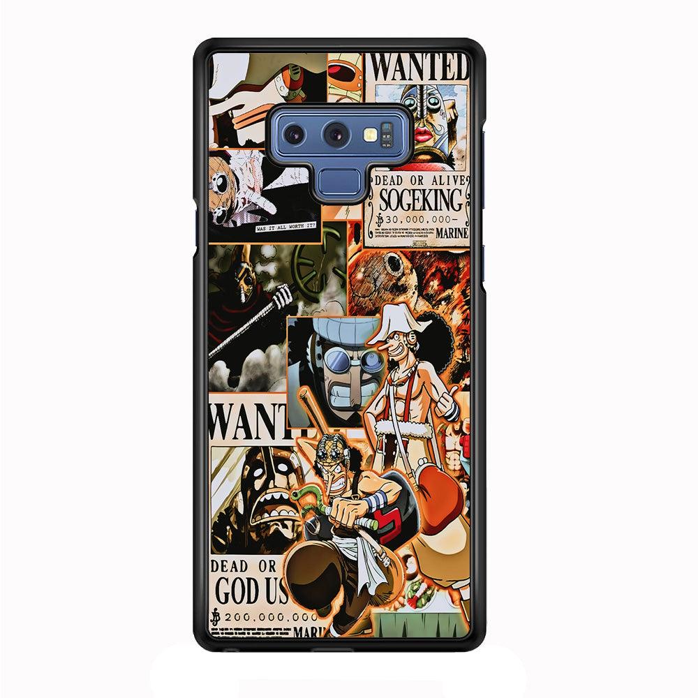 One Piece Sogeking Aesthetic Samsung Galaxy Note 9 Case-Rubber / Black (2D Case)-Xtracase