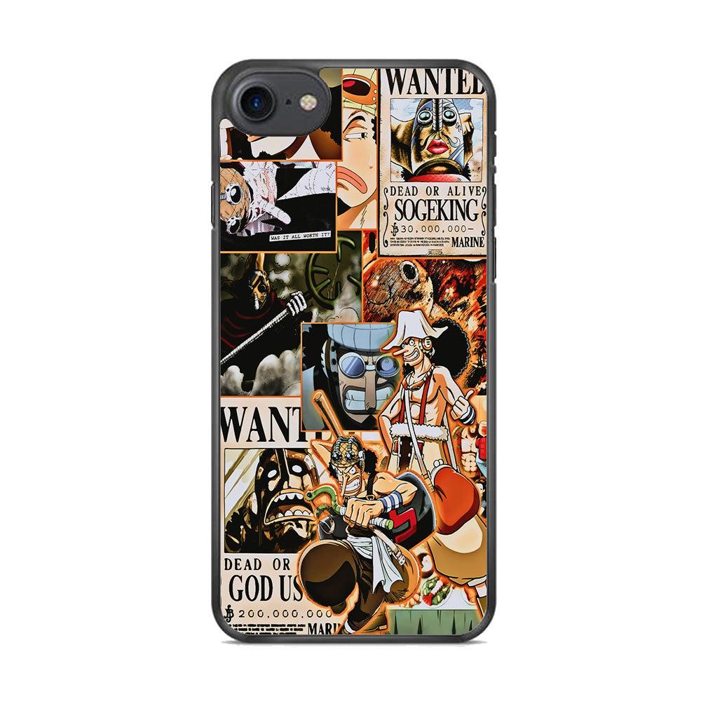One Piece Sogeking Aesthetic iPhone 8 Case-Rubber / Black (2D Case)-Xtracase