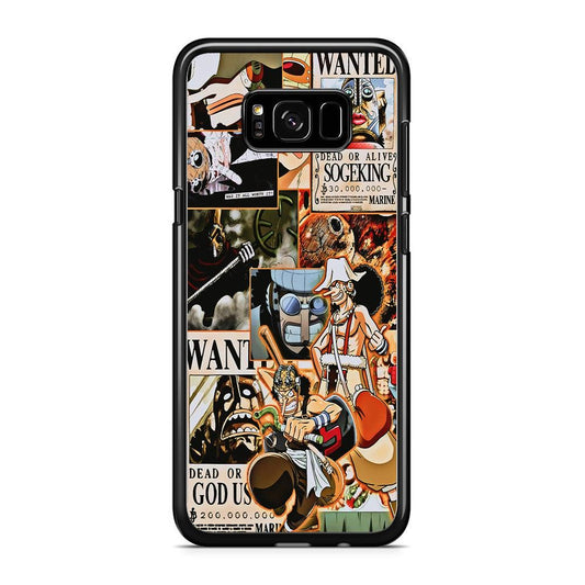 One Piece Sogeking Aesthetic Samsung Galaxy S8 Plus Case-Rubber / Black (2D Case)-Xtracase