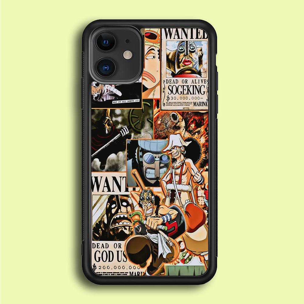 One Piece Sogeking Aesthetic iPhone 12 Mini Case-Rubber / Black (2D Case)-Xtracase